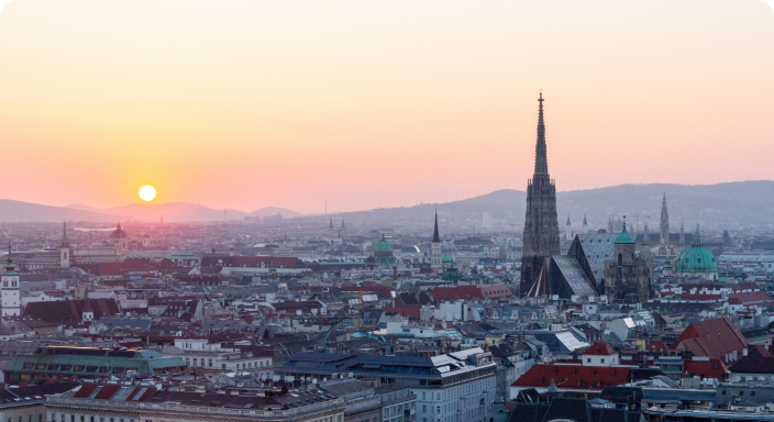 Foto der Wiener Skyline